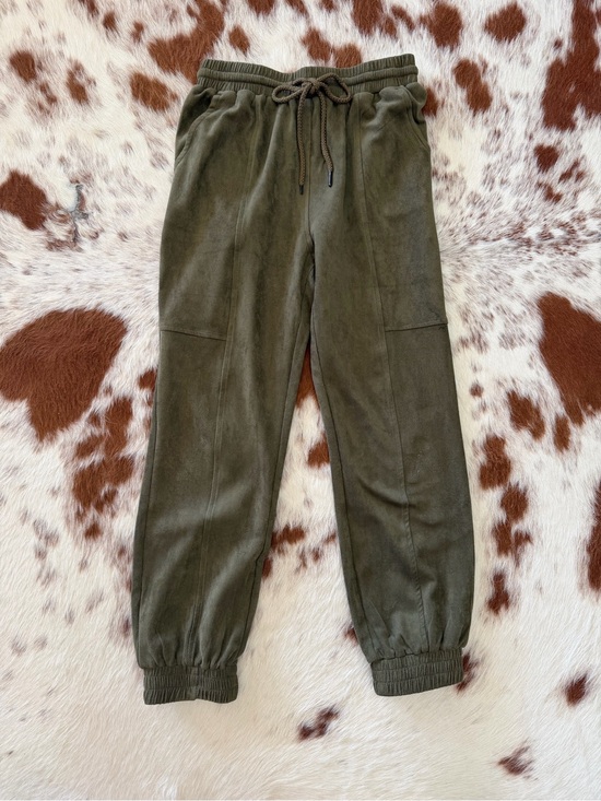 new in Pants - New In suede joggers